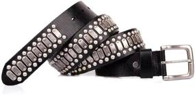 img 3 attached to 🤘 Edgy Punk Rock Studded Leather Black: Unleash Your Rebel Style