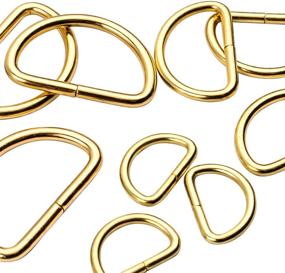 img 2 attached to 🔗 BronaGrand 100pcs Multi-Purpose Metal D Rings: Versatile Hardware for DIY Bags, Pet Collars, and More - Gold, 1/2 inch, 3/4 inch, and 1 inch options!