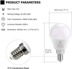 img 3 attached to 💡 Sailstar Candelabra 60 Watt Equivalent Daylight Bulb