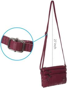 img 1 attached to 👛 Pockets Crossbody Wallet for Women - Handbags & Wallets specifically designed for Women in Crossbody Bags