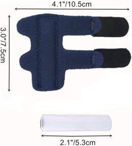 img 3 attached to 🖐️ Blu Trigger Finger Splint - Corpower Finger Brace with Adjustable Fixing Belt and Built-in Aluminium Support for Tendon Release & Pain Relief