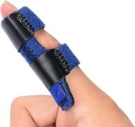 🖐️ blu trigger finger splint - corpower finger brace with adjustable fixing belt and built-in aluminium support for tendon release & pain relief логотип