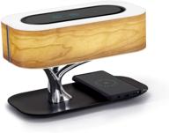 🔦 настольная лампа ampulla masdio с bluetooth-динамиком, беспроводной зарядкой и плавной регулировкой яркости – настольная лампа со спящим режимом логотип