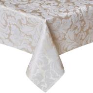 tektrum rectangular damask jacquard tablecloth logo