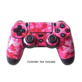 img 1 attached to 🎮 Накладка Digicamo Pink Designer Skin для беспроводного контроллера Sony PlayStation 4 DualShock - Оптимизирована для контроллеров PS4