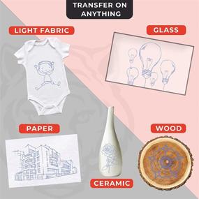 img 2 attached to 📝 Raimarket Carbon Paper for Tracing - 112 Pcs Set with 5 Tracing Paper for Sewing Patterns and Wood, 1 Pencil and Lead Box, 5 Stylus - A4 Size (9 X 13") Graphite Transfer Paper in Blue