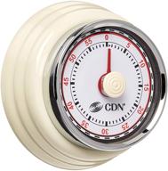 ⏲️ efficient cdn compact 60 min mechanical timer - white, white logo