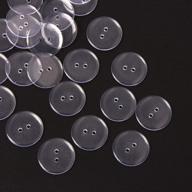 🧵 yalansmaip 200 pcs 1 inch clear resin buttons - round, flatback, transparent - ideal for sewing crafts logo