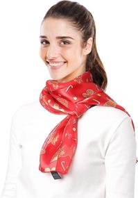 img 1 attached to 🎅 Get Festive with CBC Crown NEW Christmas Scarf - Santa, Snowman, Ornament, Deer & Ginger Cookie Theme