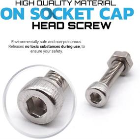 img 1 attached to 🔩 535pcs M2 M3 M4 Hex Socket Head Cap Screws Assortment Set Kit with 304 Stainless Steel Screw and Nut
