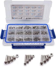 img 4 attached to 🔩 535pcs M2 M3 M4 Hex Socket Head Cap Screws Assortment Set Kit with 304 Stainless Steel Screw and Nut