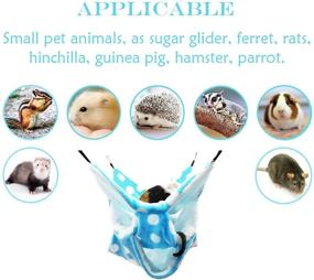 img 2 attached to LEFTSTARER Triple-Layer Sugar Glider Hammock: Premium Cage Accessories for Small Pets Including Chinchillas, Parrots, Ferrets, Rats and Sugar Gliders - Ideal Bedding for Play and Sleep