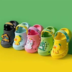 img 3 attached to 🦄 Unicorn Dinosaur Toddler Boys' Cartoon Shoes