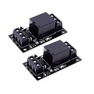 🔌 icstation relay power switch module with optocoupler - 2pcs | high-level trigger | dc 3v 3.3v | for esp8266 development board arduino logo