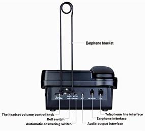 img 1 attached to 📞 КерЛиТар ЛК-П017 Проводной телефон для домашнего офиса с разъемом для гарнитуры, регулируемым дисплеем и идентификацией вызовов.