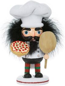 img 3 attached to 🍕 Kurt Adler 8-Inch Hollywood Pizza Character Nutcracker