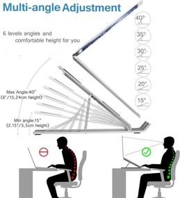 img 3 attached to Aluminum Adjustment Foldable Dissipation Compatible