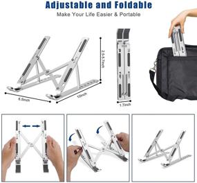 img 1 attached to Aluminum Adjustment Foldable Dissipation Compatible