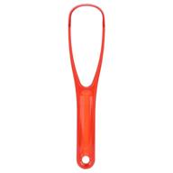 👅 red tongue brush - hygiene tongue scraper for fresh breath and healthy oral care - portable mouth scrubber tools logo