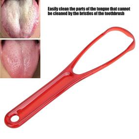img 2 attached to 👅 Red Tongue Brush - Hygiene Tongue Scraper for Fresh Breath and Healthy Oral Care - Portable Mouth Scrubber Tools