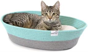 img 4 attached to 🐱 Ultimate Comfort: Kitty City Cat Bed - The Perfect Cat House Bed, Sofa Bed, and Cat Rope Bed Combo!