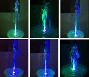 img 3 attached to Lewisia Submersible Fountain Pump with LED Light - Adjustable Flow for Garden, Pond, Waterfall, Aquarium, Fish Tank, Statuary, Pool, Bird Bath - 211 GPH