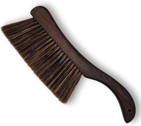 img 4 attached to 🧹 VMVN Soft Bristles Bed Brush Hand Broom for Cleaning - 13 inch Length, Wooden Handle - Ideal for Car, Bed, Couch, Draft, Furniture, Clothes - Enhance Comfort and Dusting Efficiency