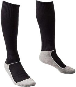 img 2 attached to 🧦 Premium 5 Pair Long Athletic Football/Soccer Socks: Over the Knee High Cotton Sport Tube Socks