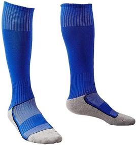 img 1 attached to 🧦 Premium 5 Pair Long Athletic Football/Soccer Socks: Over the Knee High Cotton Sport Tube Socks