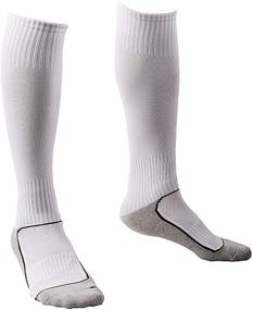 img 3 attached to 🧦 Premium 5 Pair Long Athletic Football/Soccer Socks: Over the Knee High Cotton Sport Tube Socks