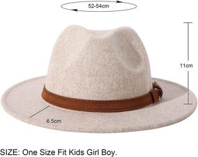 img 2 attached to 🎩 Jastore Floppy Buckle Fedora - Classic Boys' Accessories for Hats & Caps