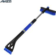 ❄️ aikesi 34.5’’ extendable car snow brush & ice scraper – effective snow removal tool for cars, suvs, and trucks (blue - 4) logo