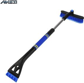 img 4 attached to ❄️ AIKESI 34.5’’ Extendable Car Snow Brush & Ice Scraper – Effective Snow Removal Tool for Cars, SUVs, and Trucks (Blue - 4)