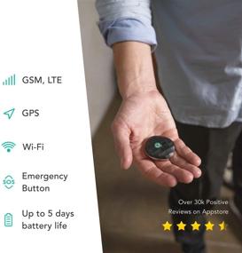 img 1 attached to GeoZilla GPS Location Tracker - No Monthly Fee for Loved Ones and Valuables, Cellular, WiFi and GPS Compatible, Precise and Lightweight, Includes SIM Card and 1-Year Data Plan