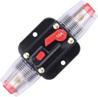 zookoto 12v-24v dc 10a car audio inline circuit breaker: superior stereo switch system protection and inverter fuse holder logo