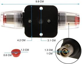 img 1 attached to ZOOKOTO 12V-24V DC 10A Car Audio Inline Circuit Breaker: Superior Stereo Switch System Protection and Inverter Fuse Holder