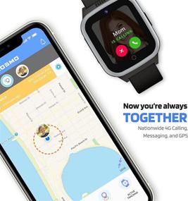 img 3 attached to 📱 Cosmo JrTrack 2 Детские умные часы: Черный, Голосовые звонки 4G, текстовые, голосовые и изображения сообщения, улучшенная GPS, блокировка неизвестных звонков, в комплекте SIM-карта