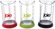 🍳 joie kitchen gadgets mini measure set, color assorted (red/green/black) logo