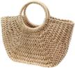 women bamboo crochet shoulder summer women's handbags & wallets logo