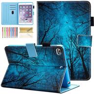 dteck ipad mini 1/2/3/4/5 case - slim fit premium pu leather [multi-angle view] folio stand wallet cover with auto wake/sleep smart for apple ipad mini 1/mini 2/mini 3/mini 4 logo