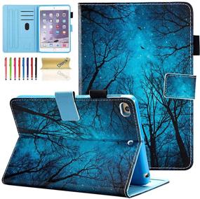 img 4 attached to Dteck IPad Mini 1/2/3/4/5 Case - Slim Fit Premium PU Leather [Multi-Angle View] Folio Stand Wallet Cover With Auto Wake/Sleep Smart For Apple IPad Mini 1/Mini 2/Mini 3/Mini 4