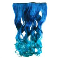 💙 agptek 26 "enstyle supreme neon tangle curly 100% human color hair extension ponytail в темно-синем и королевском синем цвете - преображайте свой образ! логотип