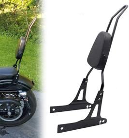 img 4 attached to 🏍️ Enhance Your Harley-Davidson Dyna's Comfort with Lo.gas Motorcycle Rear Seat BackRest Sissy Bar Back Rest