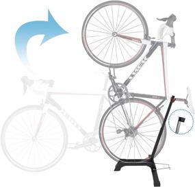 img 4 attached to 🚲 Space-saving Bicycle Stand: Qualward Vertical Bike Rack for Living Rooms, Bedrooms, and Garages