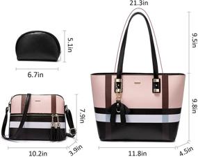img 1 attached to 👜 LOVEVOOK Fashion Shoulder Handbags | Stylish Satchel for Women with Wallet