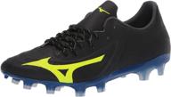 mizuno rebula soccer black safety yellow: the ultimate footwear for power, precision, and safety логотип