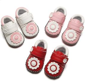 img 1 attached to 👟 ENERCAKE Soft Sole Walking Sneakers: Adorable Cartoon Moccasins for Baby Boys and Girls