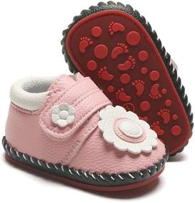 img 4 attached to 👟 ENERCAKE Soft Sole Walking Sneakers: Adorable Cartoon Moccasins for Baby Boys and Girls