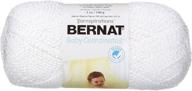 bernat baby coordinates solids yarn - (3) light gauge - 5oz - white - machine wash and dry logo