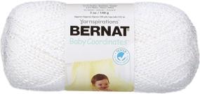 img 4 attached to Bernat Baby Coordinates Solids Yarn - (3) Light Gauge - 5oz - White - Machine Wash and Dry